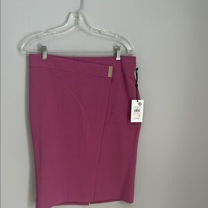 DKNY Orchid Pink Asymmetrical Pencil Skirt for Work